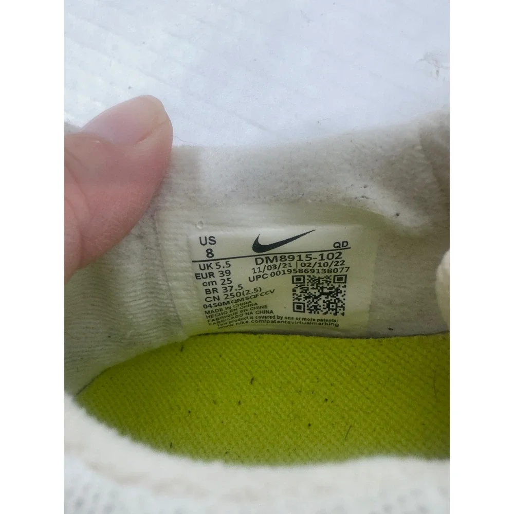 Nike Free Run 2 Running Shoes‎ Womens 8 Summit White Gold Tone Orange Yellow